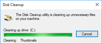 disk cleanup windows 10