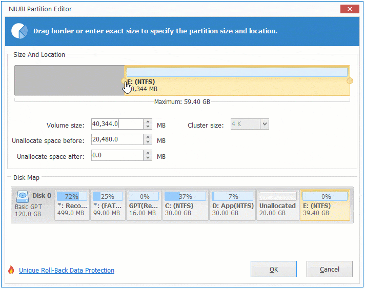 how to combine unallocated space windows 10