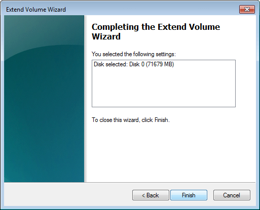 extend volume greyed out windows 7