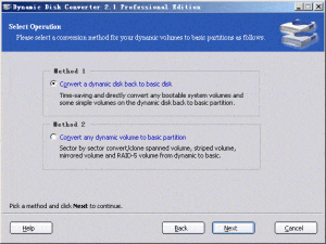 convert dynamic disk